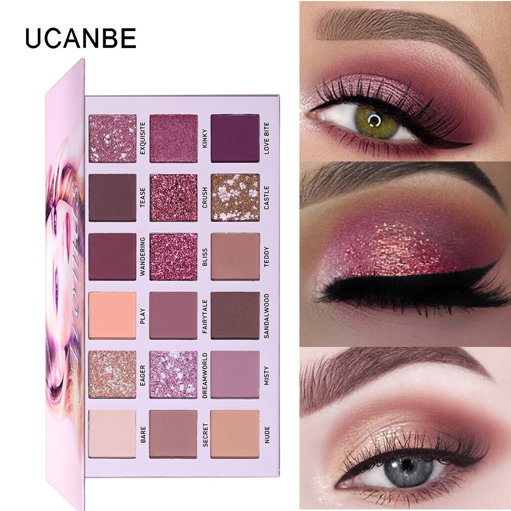 Paleta de Sombras UCANBE - 18 Cores